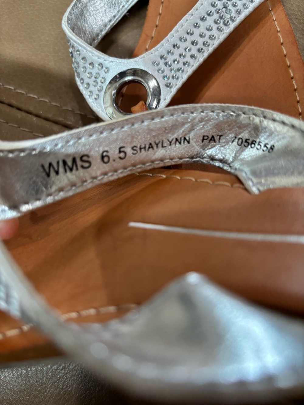 REPORT Silver Rhinestone bedazzled statement Sandals - Picture 3 of 3
